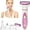 Rose Red, variant on Hoeylife Electric Razor for Women Men,5 in 1 Painless Ladies Wet & Dry Body Razors and Facial Hair Remover,Rechargeable Led Display Hair Removal Kit for Nose Face Body Leg Bikini Arm Hair (Pink)