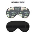 thumbnail image 2 of PAYOHTO Cute Joystick Doodles Text Soft Sleep Mask Comfort Pure Silk Eye Cover for Travel Office Camping, 2 of 7