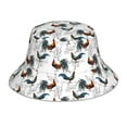 thumbnail image 1 of Fotbe Cool Chicken Sombrero Tipo Pescador con Estampado – Sombrero de Sol de Algodón de Moda para Playa, Golf, Pesca, 1 of 6