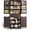 Brown, variant on 33'' Small Food Pantry Cabinet with Doors and Shelves, Noelse Wooden Kitchen Storage Cabinet with 4 Drawers for Kitchen Organization, White