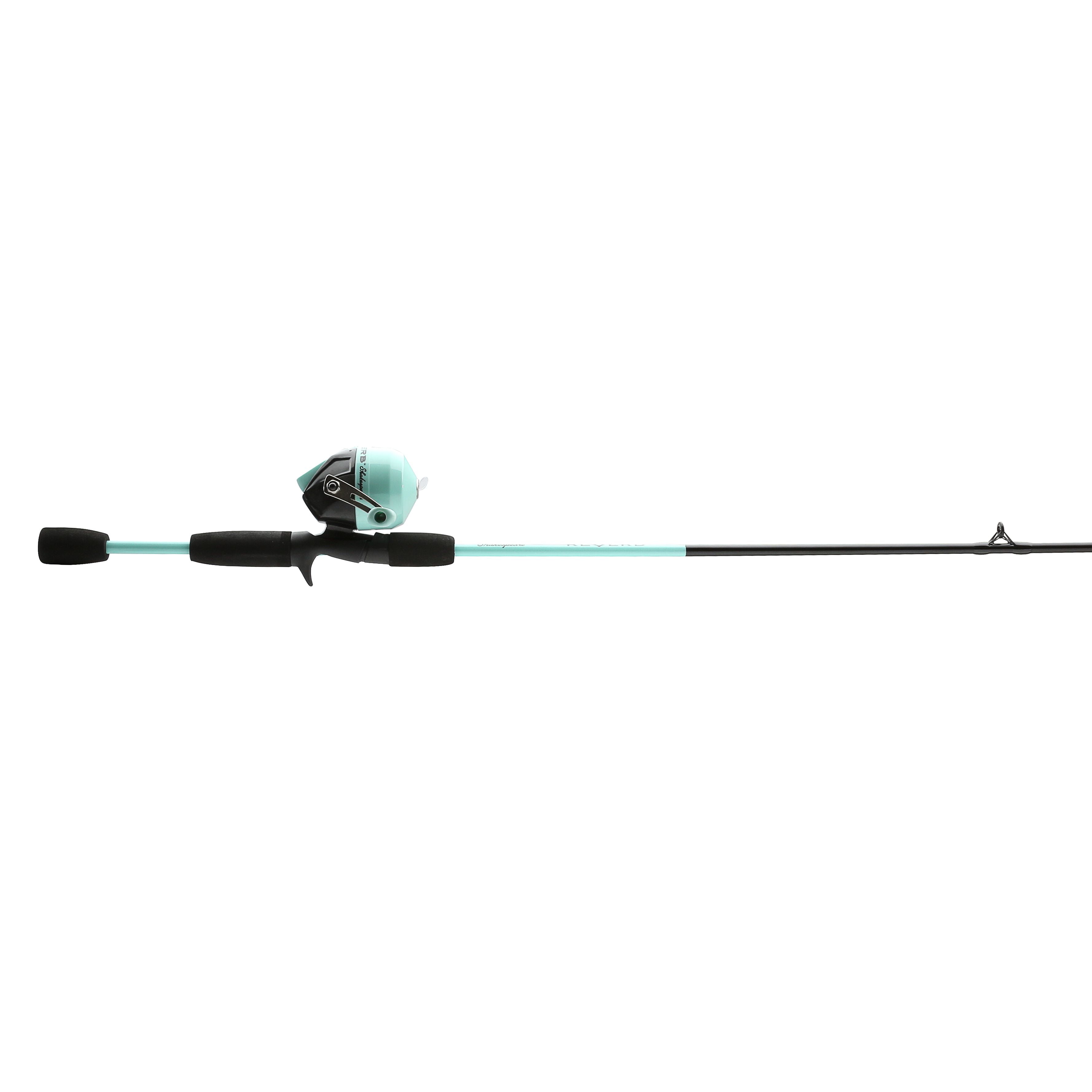 (3 pack) Shakespeare Reverb Spincast Fishing Combo, 5'6" Medium Rod, 10 Size Reel