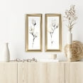 thumbnail image 6 of Harbortown 9x24 Magnolia Glass Wall Art, 2-Piece Set, White Etched Print, Modern Farmhouse Decor, 6 of 6