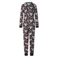 thumbnail image 3 of Meihuid Family Christmas Elk Pattern Round Neck Long Sleeves Pajamas Trousers, 3 of 9
