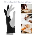 thumbnail image 3 of KAKOWELY 4Ud Guantes Para Dibujo Artístico De Dos Dedos Negros Con Antideslizante Y Antimancha, 3 of 7