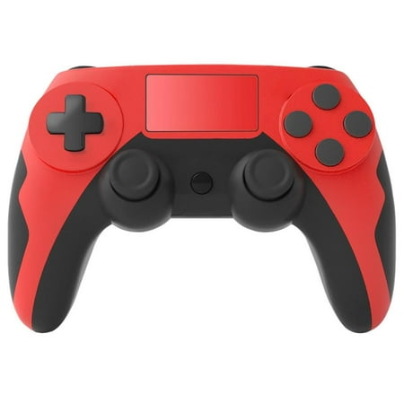 Wireless Game Controller Compatible with PS4/ Slim/Pro with Upgraded Joystick - Red