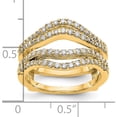 thumbnail image 4 of 14K Yellow Gold Diamond Guard (Size 7) Made In India rm3107b-062-yvs, 4 of 5