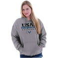 thumbnail image 3 of US Air Force USAF Girlfriend Pride Hoodie Sweatshirt Women Brisco Brands S, 3 of 6