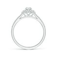 thumbnail image 2 of ANGARA Natural Diamond Ring with Accented Split Shank in 14K White Gold for Women (Size-4.2mm| Color-G| Clarity-VS2) | April Birthstone, Anniversary, Jewelry Gift for Women | Natural Diamond Ring, 2 of 10