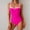C_ Hot Pink, variant on UTSJKR One Piece Swimsuit Ruched Monokini Swimwear for Women Tummy Control Cover Belly Adjustable Straps Bathing Suits Blue S