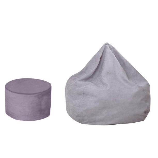 Cubiertas Para Bolsas De Frijoles Silla Para Bolsas De Frijoles Para Asiento Para Niños Silla Para Niños Cubierta Resto De Pies Ju gris