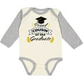 thumbnail image 3 of Inktastic Proud Cousin of the Graduate-family Graduation Boys or Girls Long Sleeve Baby Bodysuit, 3 of 5