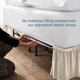 thumbnail image 4 of Bare Home  Adjustable Wrap Around Bed Skirt Full - Sand, 4 of 10