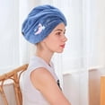 thumbnail image 4 of Cotton Polyester Hair Drying Hat, Super Absorbent Soft, 1Pc, For Women & Girls, Bathroom Use, 4 of 9