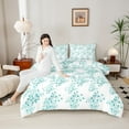 thumbnail image 4 of Manfei Cherry Blossom 3 Pieces Queen Comforter Set,Chic Flower Ultra Soft Bedding Sets,Japanese Style Bedding Comforter Set,Super Cozy Girls Bedroom Decor,Reversible, 4 of 8