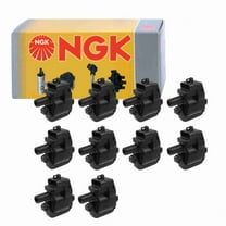 10 pc NGK 48619 Ignition Coils for 12556450 12558948 673-7105 920-1021 D580 E247 GN10374 IC334 UF-192 UF192 Spark Plug Wire Boot