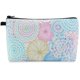 thumbnail image 1 of CHAO Bolsa de maquillaje, bolsa de viaje portátil para cosméticos, bolsa con cremallera, bolsa de maquillaje impermeable, bolsa pequeña multifuncional para mujeres, 1 paquete, flor azul 0175, 1 of 5