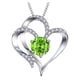 thumbnail image 1 of Fiudx Collar con Piedra de Nacimiento, Colgante de Corazón, Cadena Ajustable, Elegante Opción de Regalo, Ideal para Cumpleaños, Aniversarios o Uso Diario, para Mujeres y Niñas, con Dije Personalizado, 1 of 2