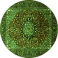 thumbnail image 1 of Ahgly Company Indoor Round Medallion Green Traditional Area Rugs, 6' Round, 1 of 1