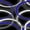 Royal Blue Black White Gray, variant on Erosebridal Abstract Circular Ring Pattern Zipper Twin Comforter Sets with Fitted Sheet and 2 Pillowcases,Gradient Curve Print Zipper Bedding Set,Black White Gray,Black Reversible