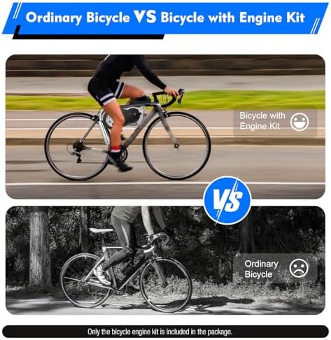 100Cc Bicycle Engine Kit Bike Motor Kit,4 Stroke Bike Gas Motorized Motor Bicycle Modified Engine,3Hp Single Cylinder Petrol Engine Cdi Air Cooling For Mountain Bikes,Road Bikes, Gravel Bikes