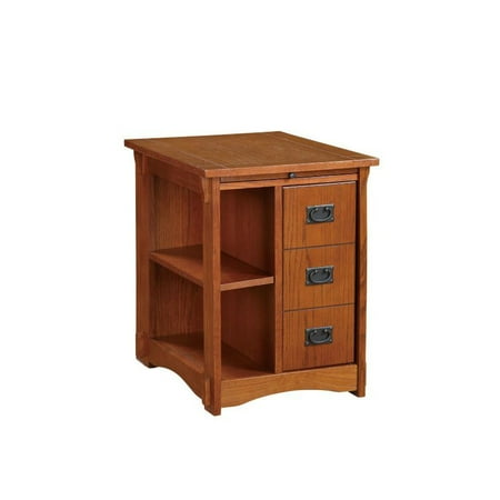 Cabinet Accent Table - Powell Mission Oak Cabinet Table