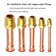 thumbnail image 2 of WINDLAND 4Pieces Copper Tube Brass Pipe Fitting For Air Conditioner 1/4" 3/8" 1/2" 3/4", 2 of 20
