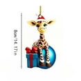 thumbnail image 3 of BingTong Giraffe with Ball Christmas Ornament,Christmas Ornaments 2025,Wooden Keepsake,Gifts for Men Women,Giraffe Decorations,Safari Decor,Wildlife Lovers,Animal Gifts multicolor, 3 of 6