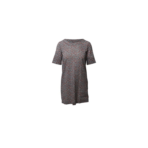 Pre-Owned A.P.C. Floral Print Shift Dress in Multicolor Cotton