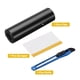 thumbnail image 3 of Uxcell 1Set 4" x 5ft PET Carbon Fiber Vinyl Wrap with Scraper, Negro Mate, 3 of 7