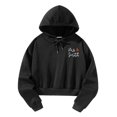 thumbnail image 3 of Sudadera con capucha corta para mujer, suéter, Tops, regalo negro, sudadera con capucha, ropa para otoño, trabajo en la calle, desplazamientos, mochil, 3 of 10