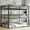 Black#5, variant on Bed Frames Twin XL over Twin XL over Twin XL Bunk Bed, Metal Triple Bunk Bed with Safety Guardrails, Heavy-duty Bunk Bed with Noise-reduced Design, Black,Storage Beds Frames