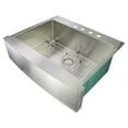 thumbnail image 3 of Transolid Diamond 30'' x 25'' Dual Mount Kitchen Sink, 3 of 7