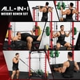 thumbnail image 2 of Smith Machine Home Gym, 2200 lbs Power Rack Cage with Cable Crossover,Smith Bar and Training Attachments for Full Body Workouts, 2 of 10