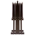 thumbnail image 4 of Pemberly Row 5-Piece Oversized Solid Wood Snack Table Set in Espresso, 4 of 13