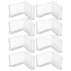 thumbnail image 1 of 8 protectores de goma en forma de L para patas de muebles, tapas de hierro antideslizantes para camas, mesas, sillas y marcos de acero., 1 of 8