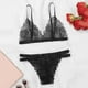 thumbnail image 5 of Gibobby conjunto de bragas Mujeres V cuello SexyBabydoll lencería encaje sin espalda cordón ropa interior traje apretado encaje ropa interior(Negro, XL), 5 of 5
