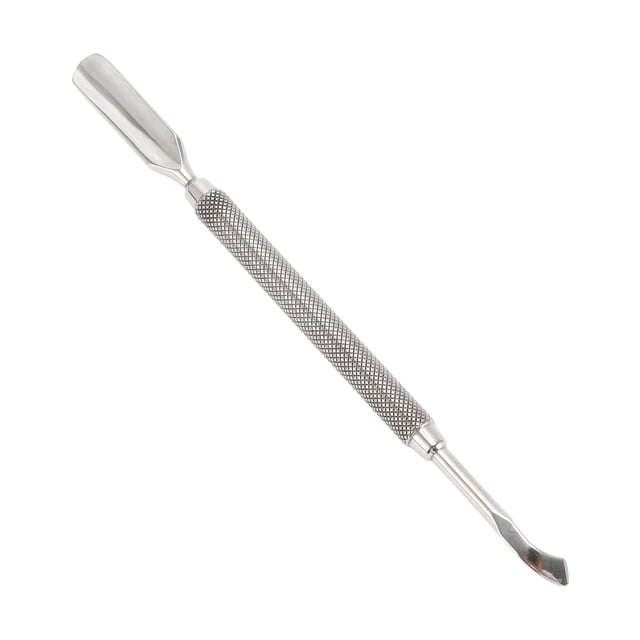 Unique Bargains 1 Pc Double-side Cuticle Pusher Multi-function Manicure Pedicure Nail Tools 5.28" Length Silver Tone