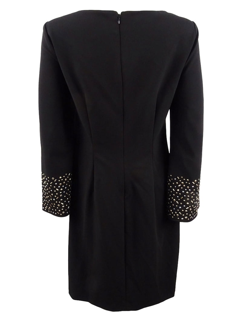 Jessica Howard Women's Long-Sleeve Shift Dress (8, Black) - Walmart.com Jessica Howard Women's Long-Sleeve Shift Dress (8, Black) - Walmart.com