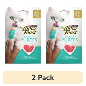 Purina Fancy Feast Savory Purees Tuna, 2 Pack 1.4 oz.