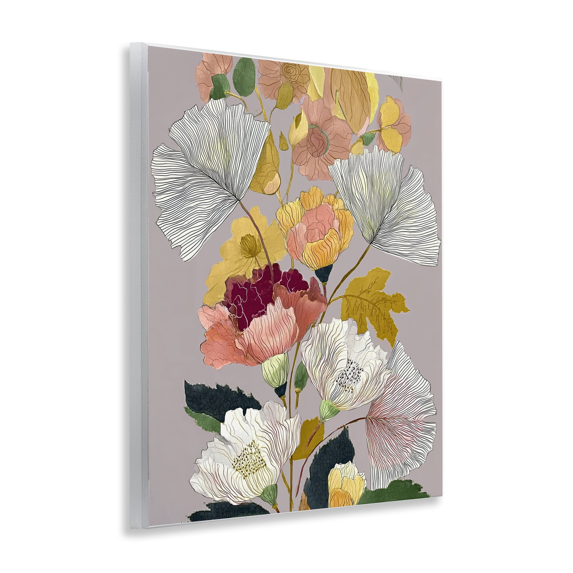 Detailed Foliage Leaves Wall Plaque Art, design by Annabelle Hall