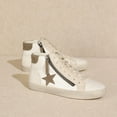 Mi.iM ELLE Vintage Faux Leather HighTop Star Sneakers