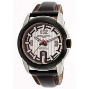 Jorg Gray Leather Black Dial Men's watch #JG9400-21