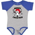 thumbnail image 3 of Inktastic Moooy Christmas with Cute Holstein Cow and Snowflakes Boys or Girls Baby Bodysuit, 3 of 5