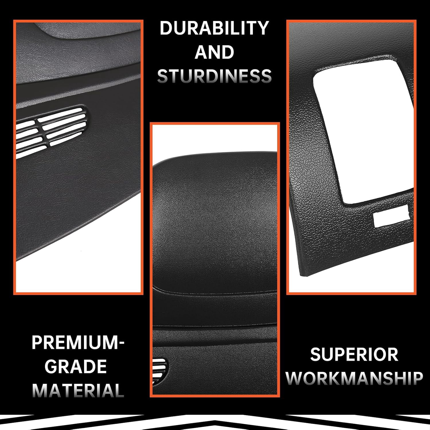 Kojem Dash Board Cover Cap Overlay Panel Compatible with 2007 2008 2009 2010 2011 2012 2013 Silverado LS/LT Sierra SL/SLE Molded Dash Board Cover Cap Black