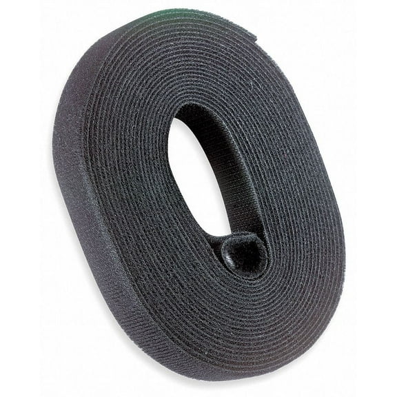 Ty-Rap Hook-and-Loop Cable Tie Roll,15 ft,Black  FOR180-50-0