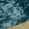thumbnail image 6 of Ultra Soft Shaggy Rugs Fluffy Carpets, 3x5 Ft Plush Area Rugs for Nursery Living Room Bedroom Kids Boys Girls Room, Indoor Modern Durable Anti-Skid Shag Rug for Home Decor, Peacock Blue, 6 of 7