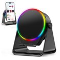 thumbnail image 1 of Haut-parleur à Induction Sans Fil Appareil Bluetooth avec Support de Cellulaire Lumière Ambiante Rotation 360 Accessoire Audio Multifonction Noir Noir, 1 of 6