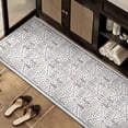 thumbnail image 3 of BERTHMEER 2'x8' Runner Rugs for Hallway Entryway Bathroom Bedroom Kitchen Non Skid Washable Blue Vintage Oriental Accent Runner Rugs, 3 of 5