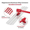 thumbnail image 2 of Bull Float Magnesium Concrete Float, 48 x 8" Round End Concrete Float Tool Cement Tool, Concrete Kit Bull Float with 4 Float Handle Bracket Concrete Tools Finishing（RED）, 2 of 9
