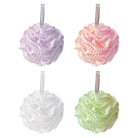 BVXEEP Loofah Sponge, Shower Brush, Bath Shower Loofah Sponge Pouf Body Wash,Bath Sponge Shower Loofahs 80G Mesh Pouf Bath Scrunchies Body Wash Puff